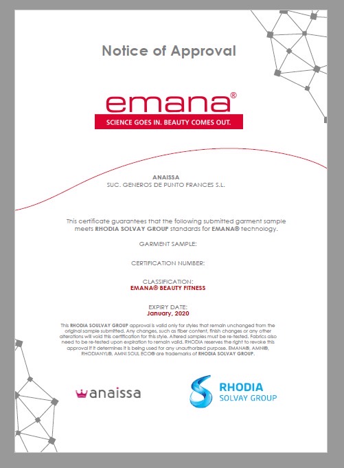 Anaissa certificado Emana